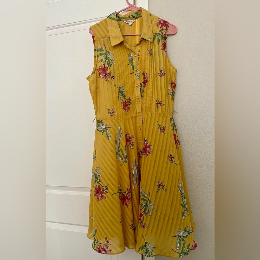 Nanette Lepore Yellow Flower Dress